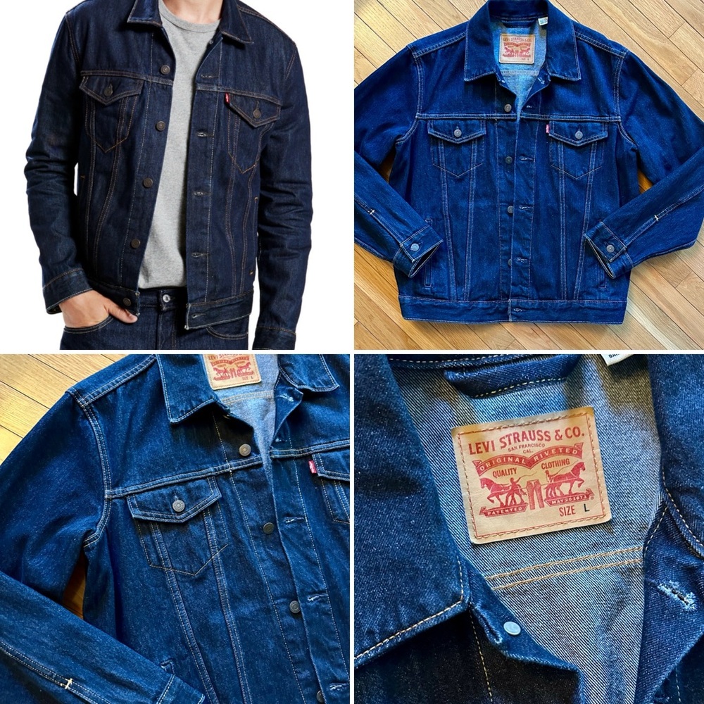 NWOT Levi's Original Denim Trucker Jacket - Large Men’s
